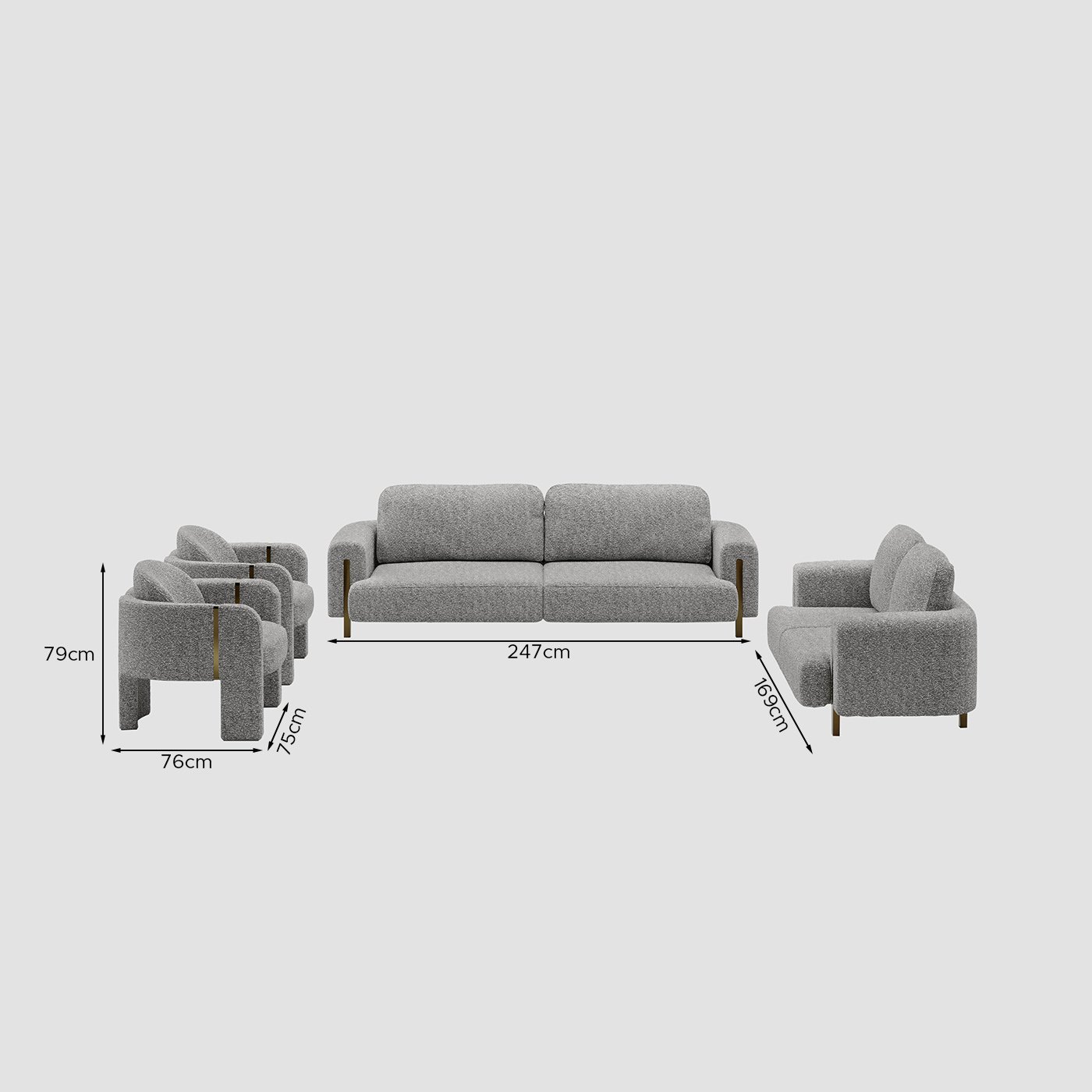 Sachin - Sofa Set - Image 3